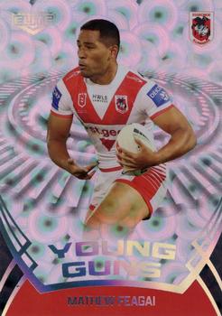 2023 NRL Traders Elite - Young Guns Priority #YG27 Mathew Feagai Front
